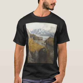 T-shirt Elle Couvre Tout Le Pays Par Theodor Kittelsen