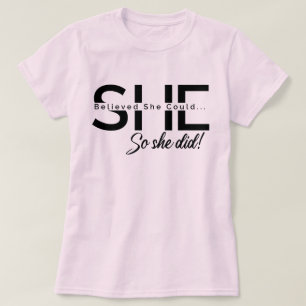 T-shirt Elle Croyait Qu'Elle Pouvait Le Faire.
