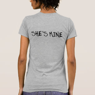 T-SHIRT ELLE EST À MOI. JE SUIS LE SIEN. CHEMISES MARIAGES