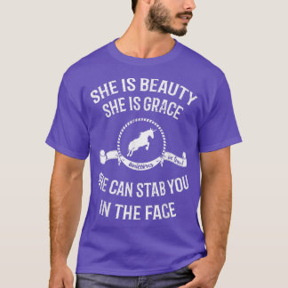 T-shirt Elle Est Beauté Elle Est Grace Elle Peut Te Te Des