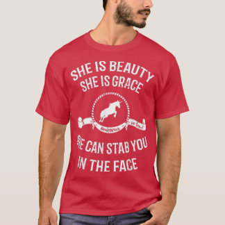 T-shirt Elle Est Beauté Elle Est Grace Elle Peut Te Te Des