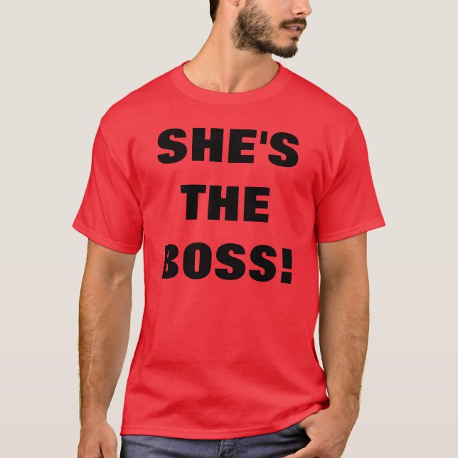 T-shirt ELLE est LE PATRON ! (Devant)