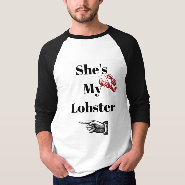 T-shirt Elle est ma chemise de homard (Devant)