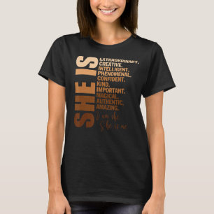 T-shirt Elle est Magique Unapologetic Femmes Africaines No