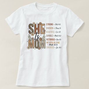 T-shirt ELLE est MAMAN Forte Belle Capable Inspirante