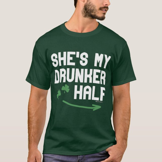 T-shirt Elle est mon drunker demi (Devant)