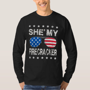 T-shirt Elle est mon pétard Son et à elle 4 juillet assort
