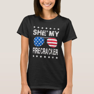 T-shirt Elle est mon pétard Son et ses 4 Juillet Matchine