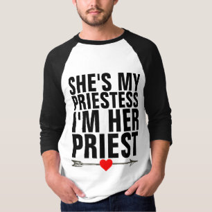 T-SHIRT ELLE EST MON PRÊTRE JE SUIS SON PRÊTRE, LES T-SHIR