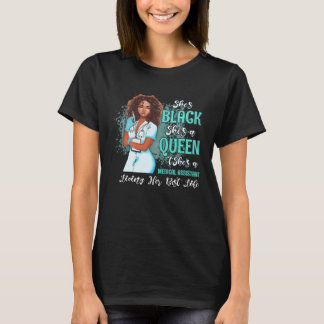 T-shirt Elle est noire, elle est reine, elle est assistant