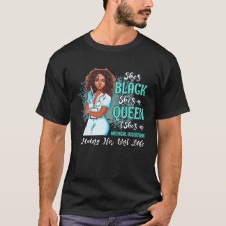 T-shirt Elle est noire Elle est une reine Elle est assista