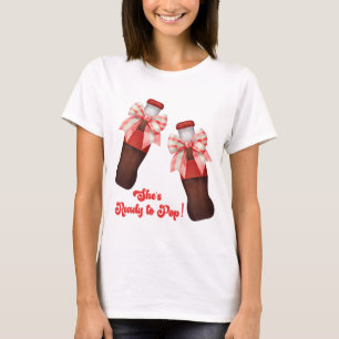 T-shirt Elle est prête pour la Baby Shower de Bébé