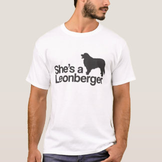 T-shirt Elle est un Leonbergers