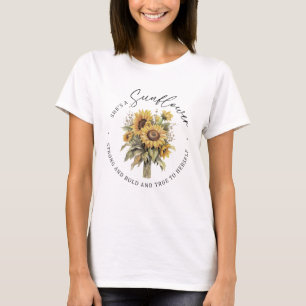 T-shirt Elle Est Une Inspiration Tournesol