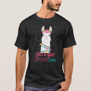 T-shirt Elle est une mauvaise marraine lama Fête des Mères