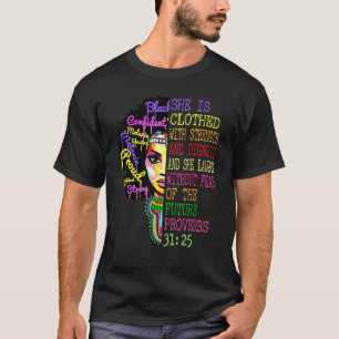 T-shirt Elle Est Vêtue De Force Et De Dignité Chrétienne