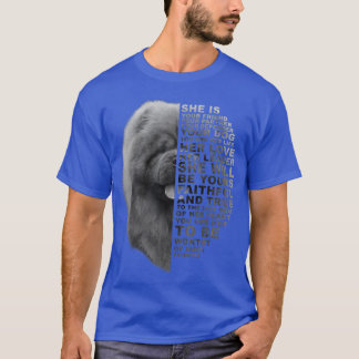 T-shirt Elle est votre amie votre partenaire votre chien C