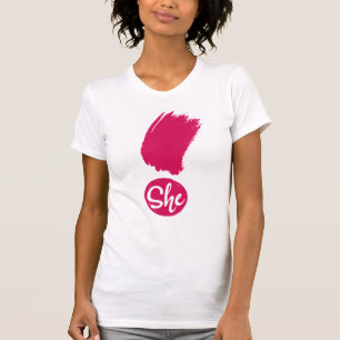 T-shirt Elle Exclamation Chemise Femme