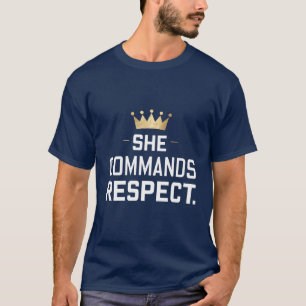 T-shirt Elle exige le respect de la Couronne