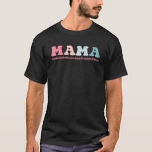 T-shirt Elle fait tout avec amour Fête des mères de maman
