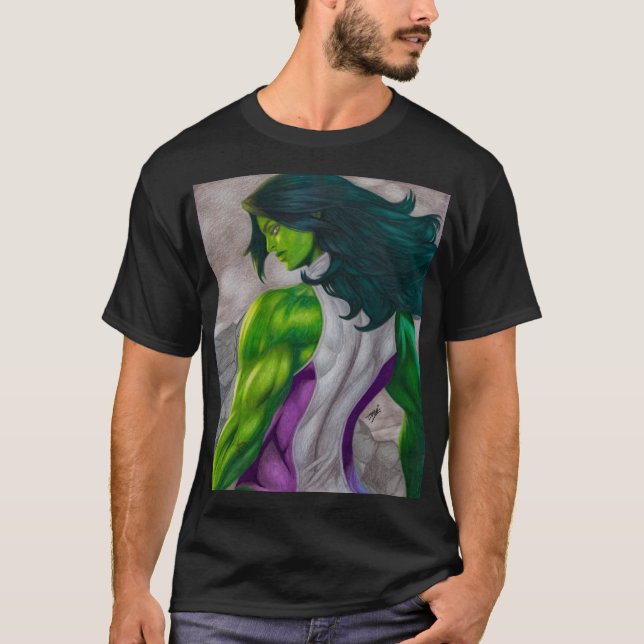 T-shirt Elle Hulk ~ Jennifer Walters (Devant)