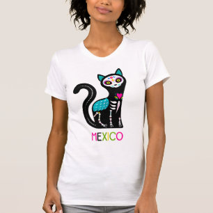 T-shirt Elle Hulk Mexique Sugar Skull Cat