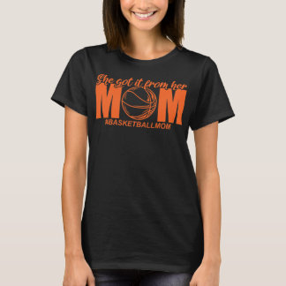 T-shirt Elle L'A Obtenu De Sa Maman Basket 