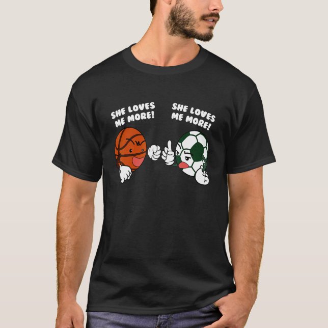 T-shirt Elle M'Aime Plus Joueur De Basket-Ball (Devant)