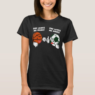 T-shirt Elle M'Aime Plus Joueur De Basket-Ball