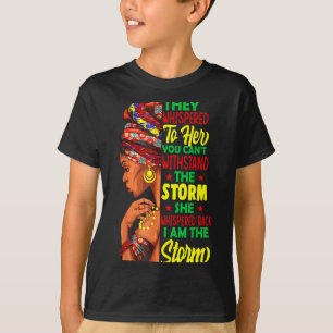 T-shirt Elle murmura en retour Je suis la tempête Mois de
