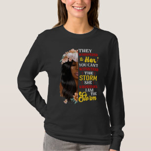 T-shirt Elle murmura en retour Je suis la tempête Mois de