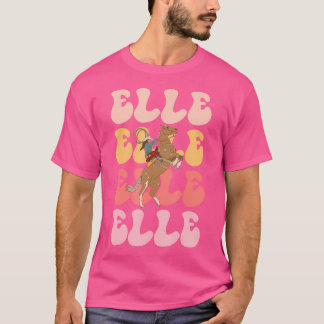 T-shirt Elle Name Horse Riding Hobby