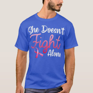 T-shirt Elle ne combat pas seule la sensibilisation au can