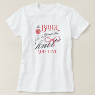 T-shirt Elle noue le noeud Coquette Bachelorette