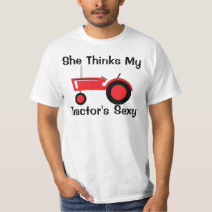 T-shirt Elle pense rouge