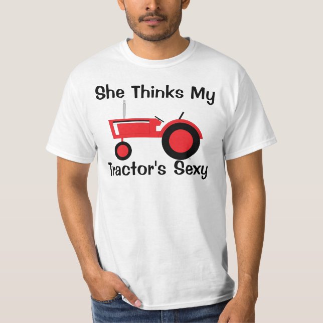 T-shirt Elle pense rouge (Devant)
