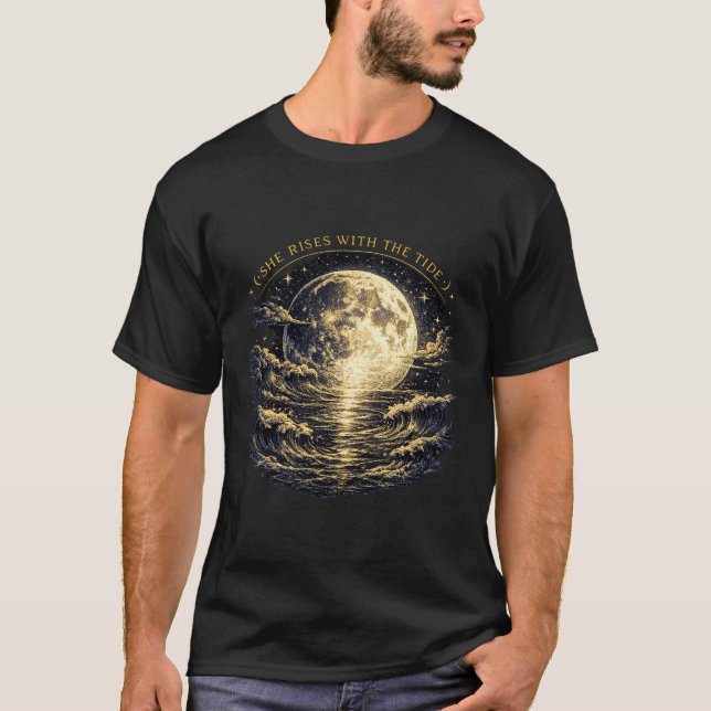 T-shirt Elle se lève avec la marée (Devant)