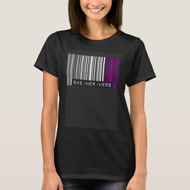 T-shirt Elle Ses Prononononounes Aexé Pride Indicateur A (Devant)