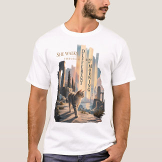 T-shirt Elle traverse une sorte de matinée différente Poèt