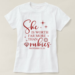 T-shirt Elle Vaut Bien Plus Que Rubies Femmes