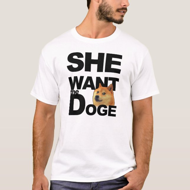 T-shirt Elle veulent le doge (Devant)