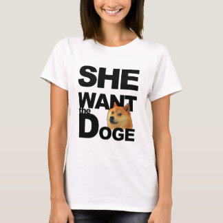 T-shirt Elle veulent le doge