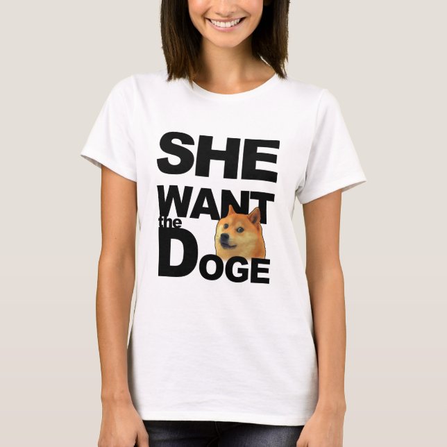 T-shirt Elle veulent le doge (Devant)