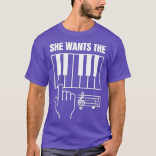T-shirt Elle veut la note de piano D