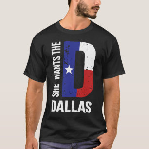 T-shirt Elle Veut Le Drapeau D Pour Dallas Proud Texas