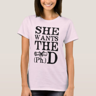 T-shirt Elle veut le PhD