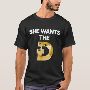 T-shirt Elle Veut Que Le Dogecoin D Dogecoin Mème Doge HOD