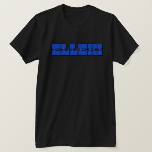 T-shirt Elleki Bold (Bleu/Noir)