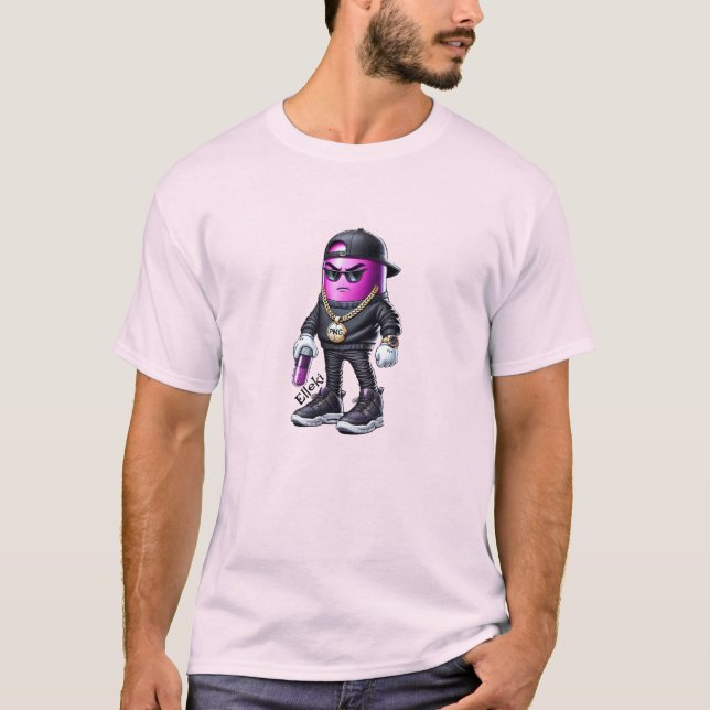 T-shirt Elleki - Pillman pourpre (Devant)