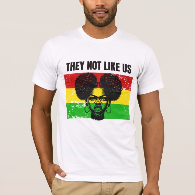 T-shirt Elles ne nous aiment pas AfroWoman Supportrice de  (Devant)